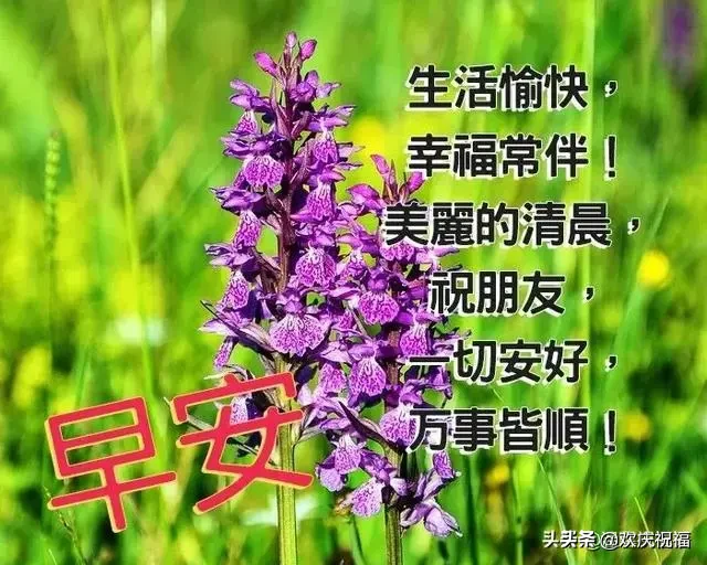 清晨問候朋友的早安祝福語美圖_早安問候語圖片祝福