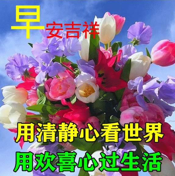 正能量的早上祝福問候圖片_早上好祝福語動態圖片問候