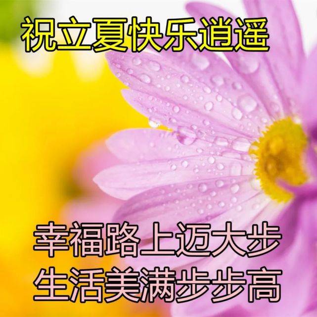 立夏經典祝福語 立夏祝福圖片高清