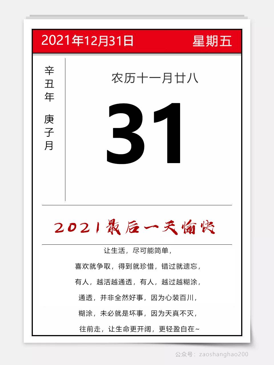 2022最后一天早安圖（新年早安語句2022帶圖）